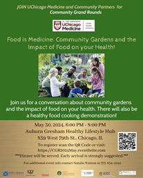 Community Grand Rounds: 'Food As Medicine' May 30th at the AG Healthy Lifestyle Hub