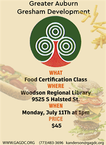 Join Food Certification Class July 11, 2022, 1-2pm!