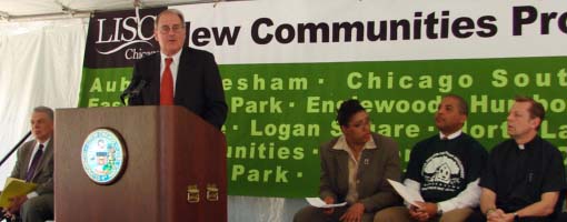 Jonathan Fanton, president of MacArthur Foundation announces their organizations commitment to NCP.